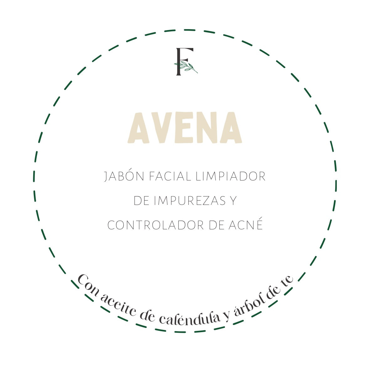 Jabón facial control de acné Avena