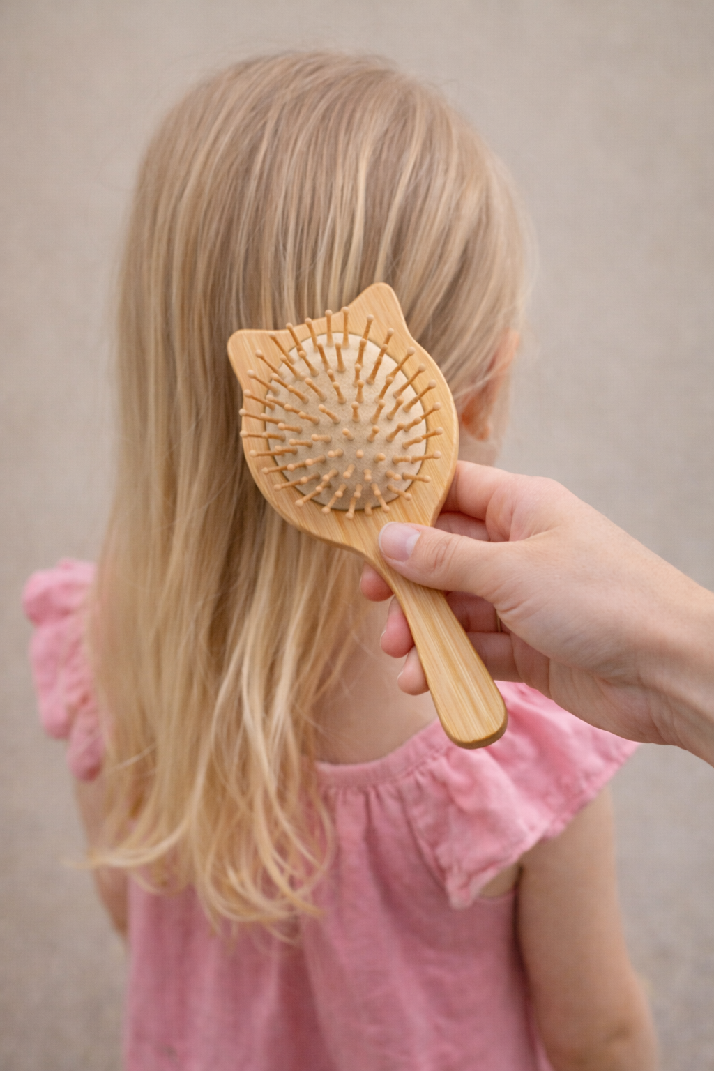 Cepillo de Bambú infantil gatito