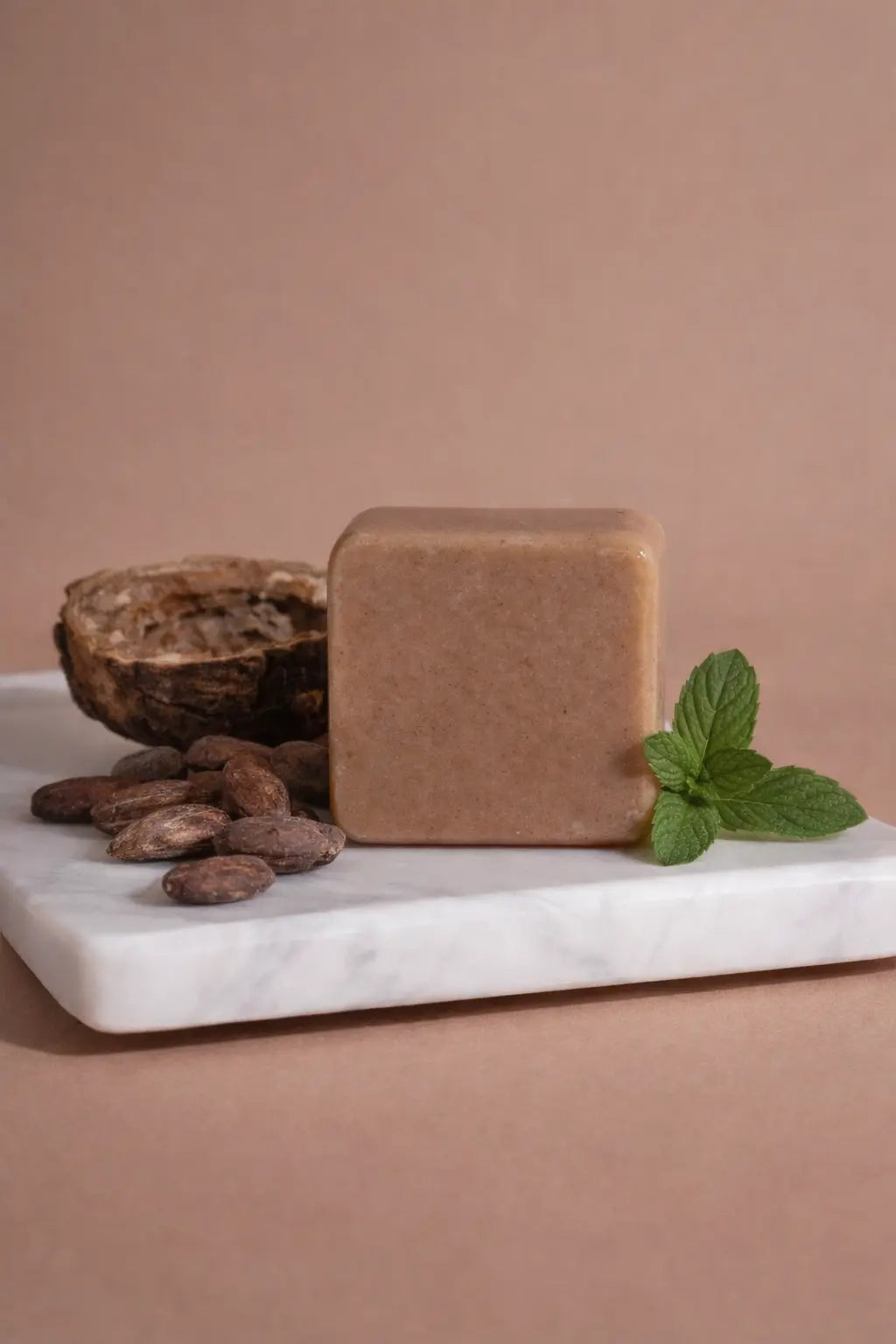 Acondicionador sólido viajero de cacao Fringilla con ingredientes naturales