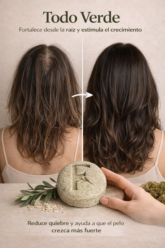 Shampoo solido anticaída Todo Verde